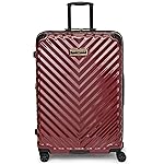 Karl Lagerfeld Paris Women's Suitcase Spinner Wheels Hardside, Burgundy, One Size