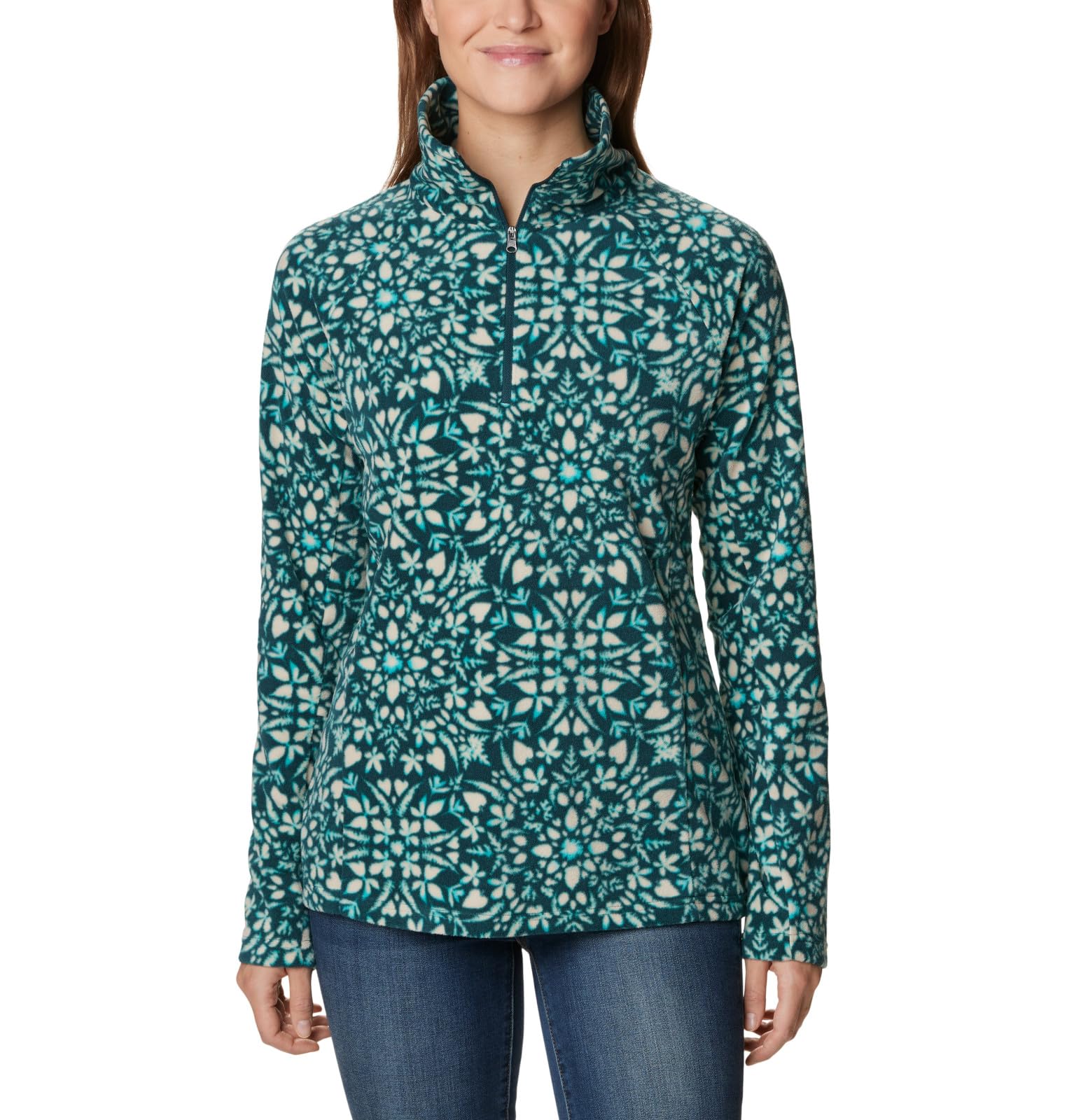 Columbia Women's Glacial Iv Print Half Zip Pullover Sweater