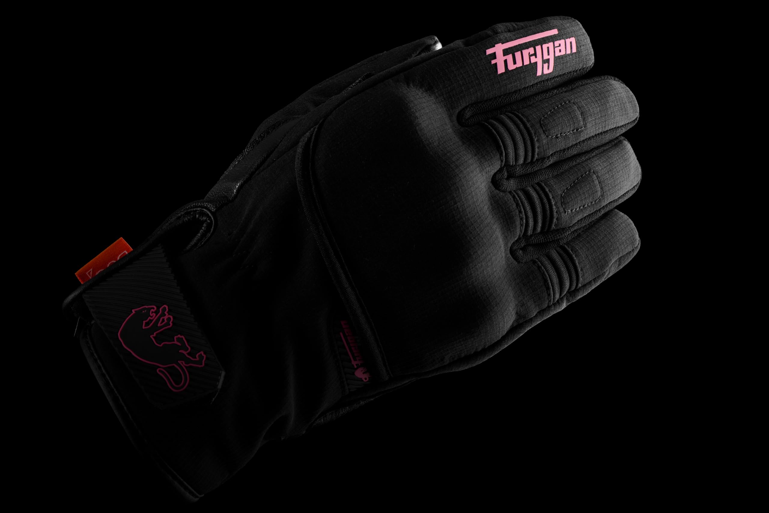 Furygan Jet Lady All Seasons D3O Evo - Gants de Moto Femme- Paume 100% Cuir - Tactile - Confort - Respirant &