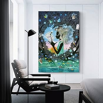 Amazon.co.jp: 藤城清治 アリスのハート 絵画 ポスター 工芸品の