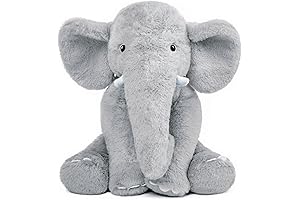 13" Gray Elephant Super Soft Plush - Perfect Companion for Boys, Girls,...