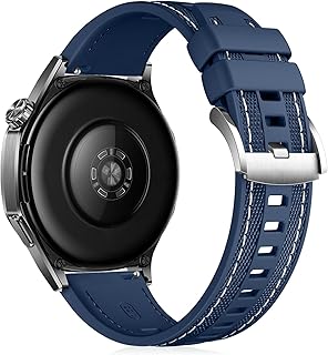 سوار 22 ملم لساعة هواوي GT 5 / GT 5 برو/GT 4 / GT 3 46 ملم / GT رانر ، سوار رياضي من السيليكون الناعم لساعة هواوي 4 مقاس 46 ملم / وساعة 4 برو مقاس 48 ملم / ووتش 3 من نيبو