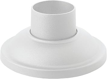 Hinkley Landscape Lighting Traditional Aluminum Pier Mount Base, Classic White