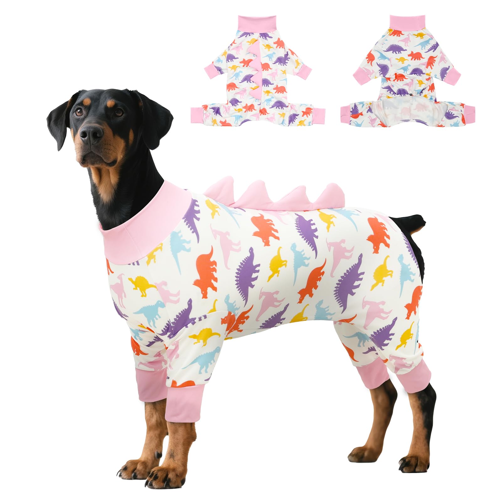 UNIPUP Dog Pajamas Large Size, Big Dog Onesie Clothes, Anti Shedding and Licking, Post Surgery Recovery Pet Pjs, Cotton Soft Material Stretchable Pet Pajamas U-COSP04M — image 1