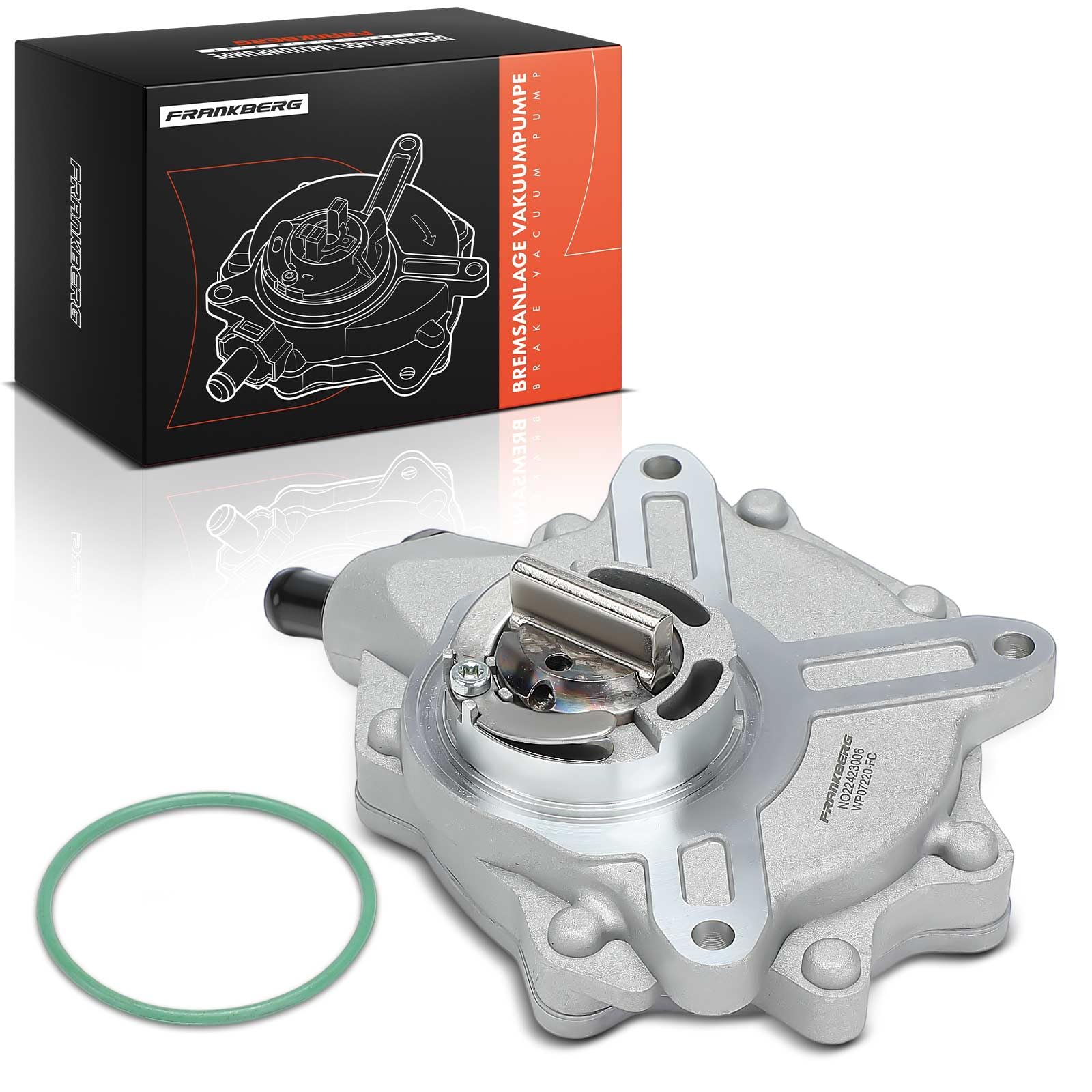 Frankberg Pompa del vuoto per impianto frenante pompa del vuoto | Compatibile con: Serie 3 E46, Serie 1 Cabrio E88, Serie 3 Cabrio E46, Serie 3 Coupé E46, Serie 5 E60