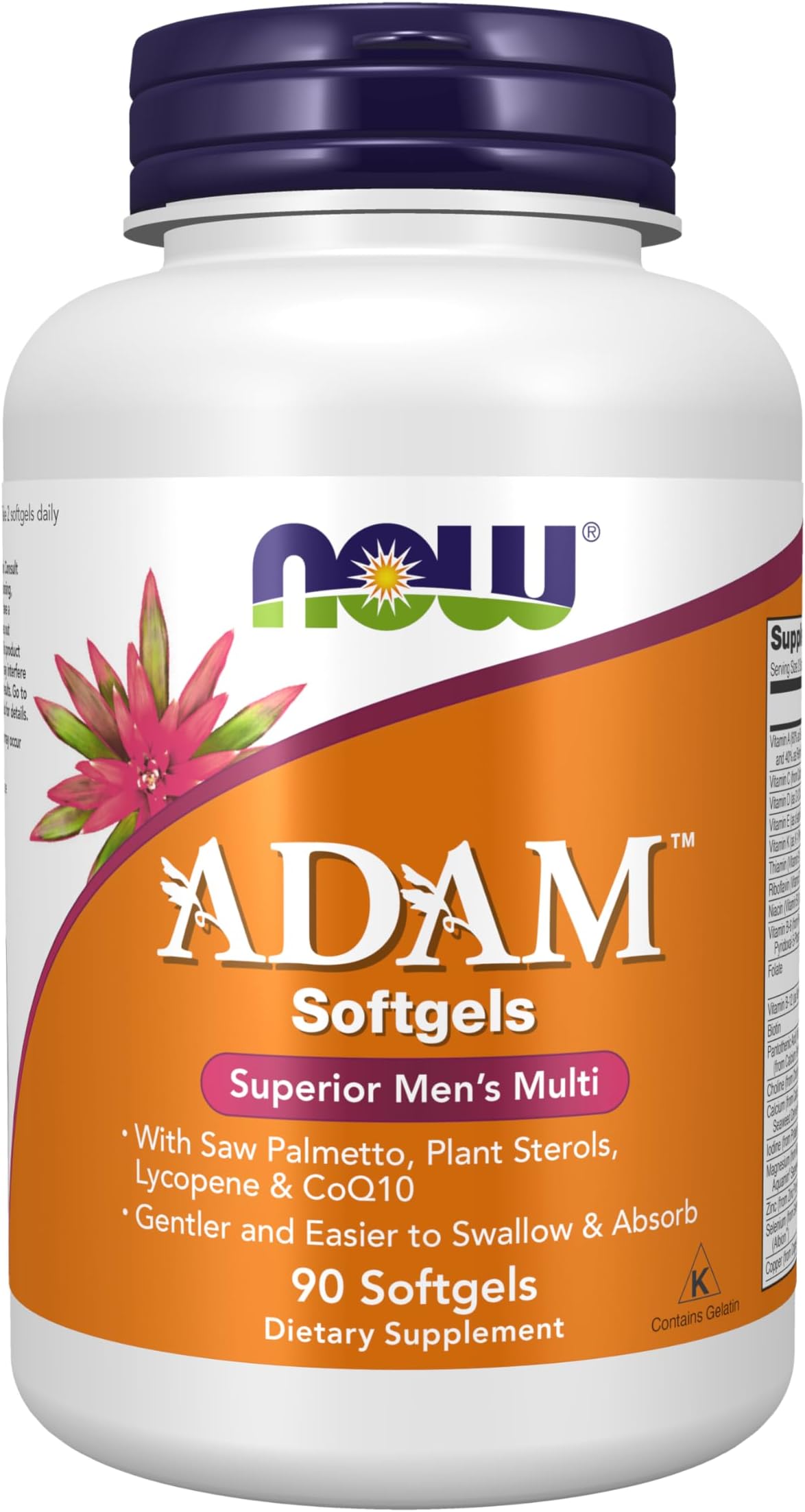 NaFoods Adam Men's Multi Soft Gel 90 Soft Capsules