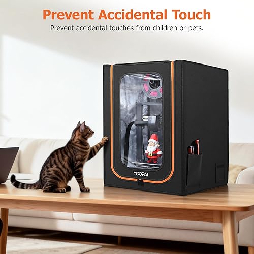 Miniatura 6 de Carcasa para impresora 3D con iluminación LED, resistente al polvo, a prueba de polvo, cubierta protectora de temperatura constante para Creality