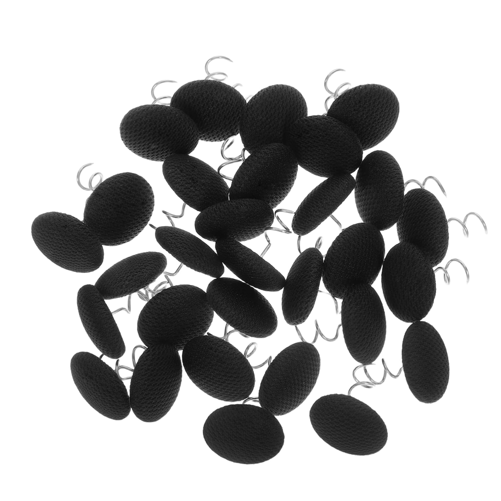 VALICLUD 30Pcs Fabric Covered Upholstery Tacks Twist Pins for Securing Bed Skirts Slipcovers and Sofa Covers Easy Installation with Elegant Black Finish