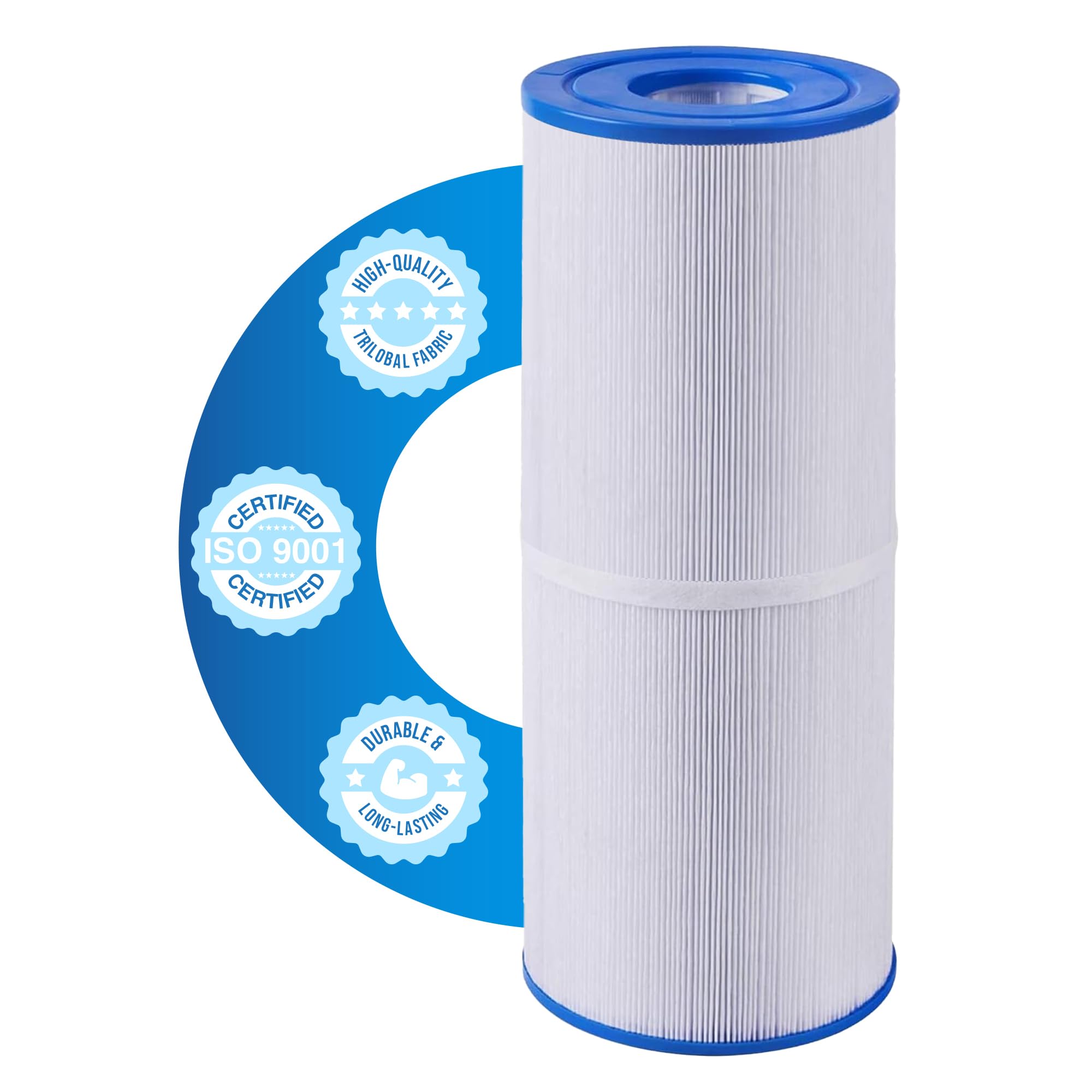 EcoBlueLife Spa Replacement Filters - Hot Tub Filter Replacement Compatible with PRB50-IN, Unicel C-4950, Guardian 413-212-02, Jacuzzi J200 Series & More - Pool and Spa Filter Cartridge (PS514)