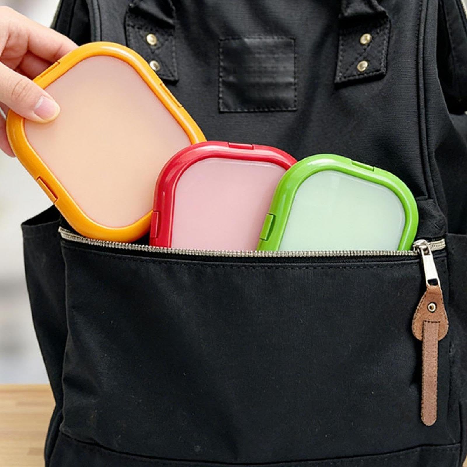 Generic Set di 8 Contenitori per, Ideali per I Viaggi, con Scomparti Portatili per Sandwich E Contenitori Riutilizzabili per Insalata.