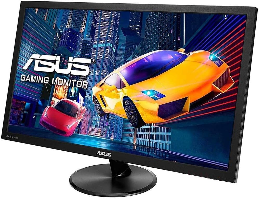 ASUS 21.5" Computer Gaming Monitor - Full HD 1920x1080, Adaptive-Sync/FreeSync, 1ms Response Time, 75Hz Refresh Rate, HDMI - VP228QG,Black