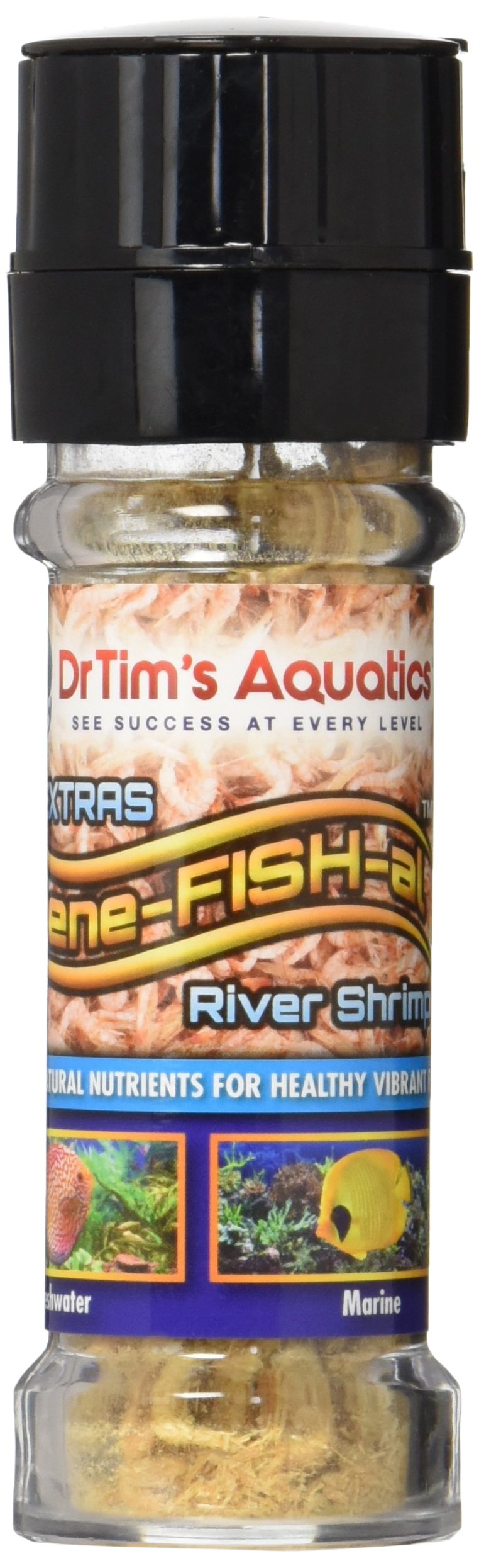 Dr Tims Aquatics Bene-FISH-al River Shrimp Grinder Fish Food Enhancement High Protein Fiber Enhances Fish Color Adds Extra