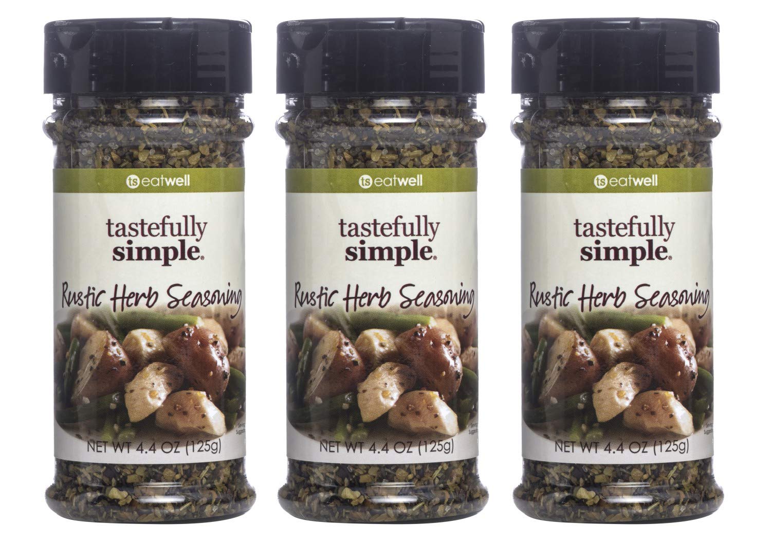 Tastefully Simple Rustic Herb Seasoning, 4.4 Ounce (Pack of 3)