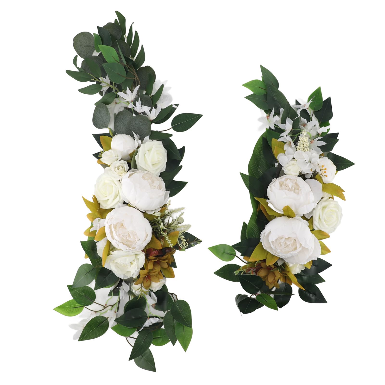 flexman Hochzeitsbogen Blumen, Multifunktionaler Hochzeitsbogen, Künstliche Blumenarrangements, Hochzeitsdekorationen für Den Empfang, Hochzeit (Weiß)