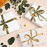 Vista 6 de Papel de seda blanco con purpurina para bolsas de regalo, 36 hojas de 14 x 20 pulgadas, papel de regalo reciclable para bodas, cumpleaños