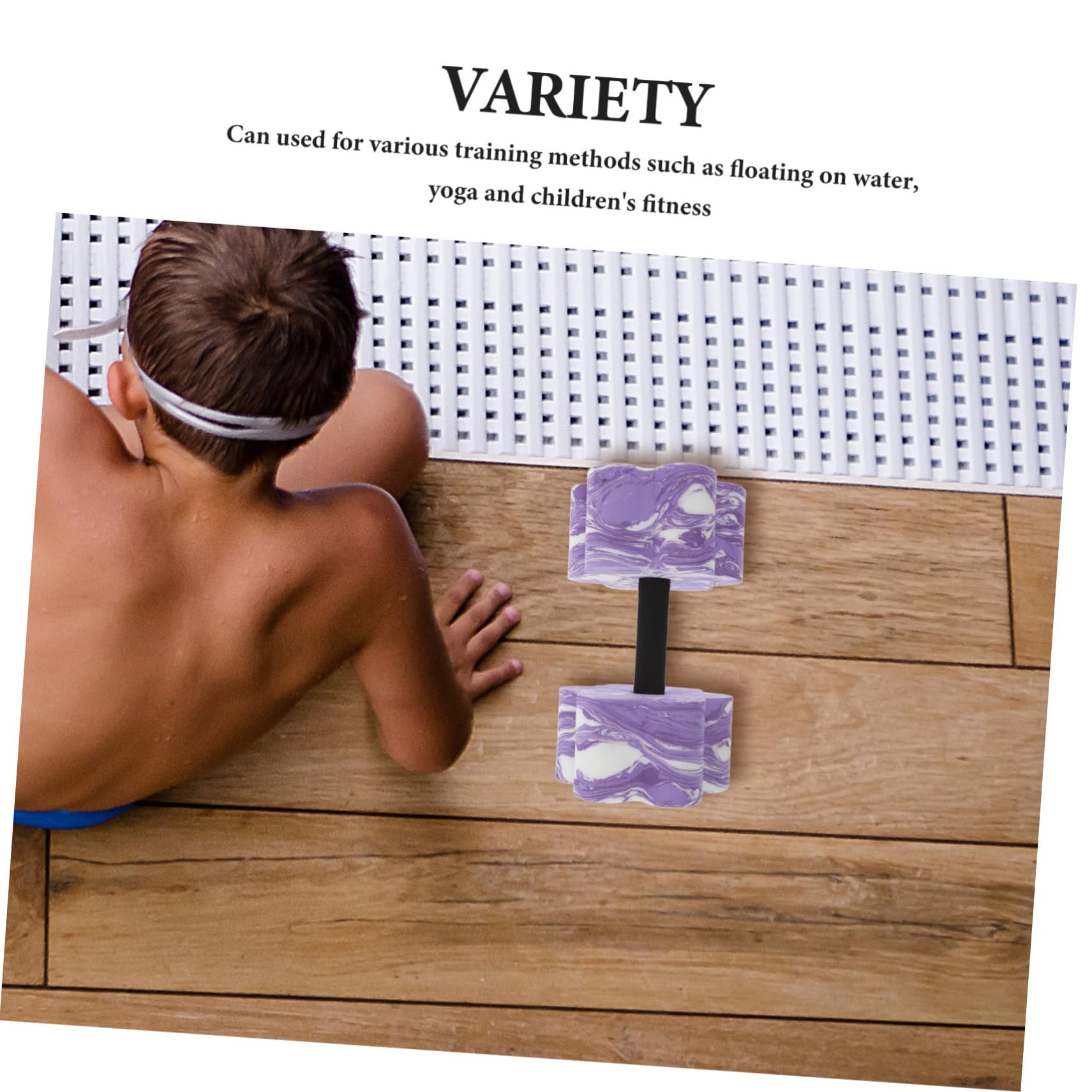 YARNOW Manubri da Yoga manubri galleggianti manubri Resistenti all'Acqua Attrezzature per Il Fitness in Piscina Pesi da Nuoto per Esercizi in Piscina Pesi da Piscina manubri Eva Violet