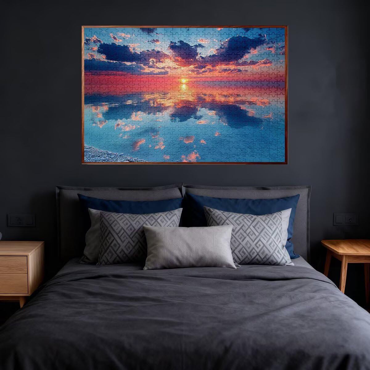 Puzzle 1000 elementów Krajobraz, puzzle dla dorosłych Natura, klasyczne puzzle Wyzwanie edukacyjne Zabawki dla rodziny, niemożliwe drewniane puzzle z pudełkiem na prezent, dekoracja ścienna na obraz
