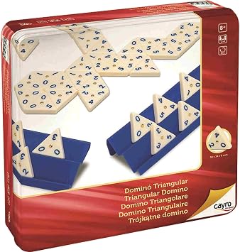 Cayro - Triangular Dominoes in a Metal Box - Traditional Game - Board Game - Development of Cognitive Skills and Multiple intelligences - Board Game 754