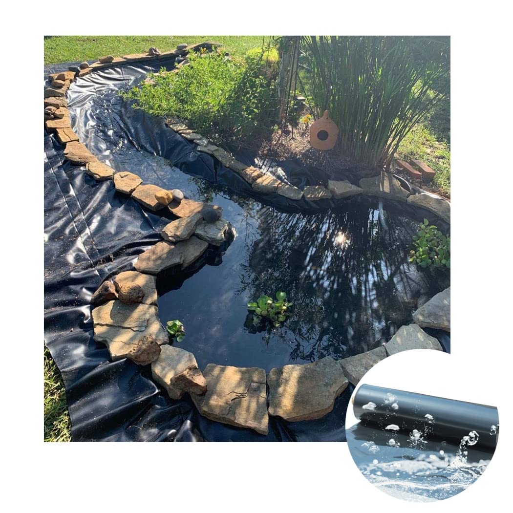 20 Mil Pond Liners 7x10 Feet Pond Liner, 20 Mil Black HDPE Mat | Heavy ...