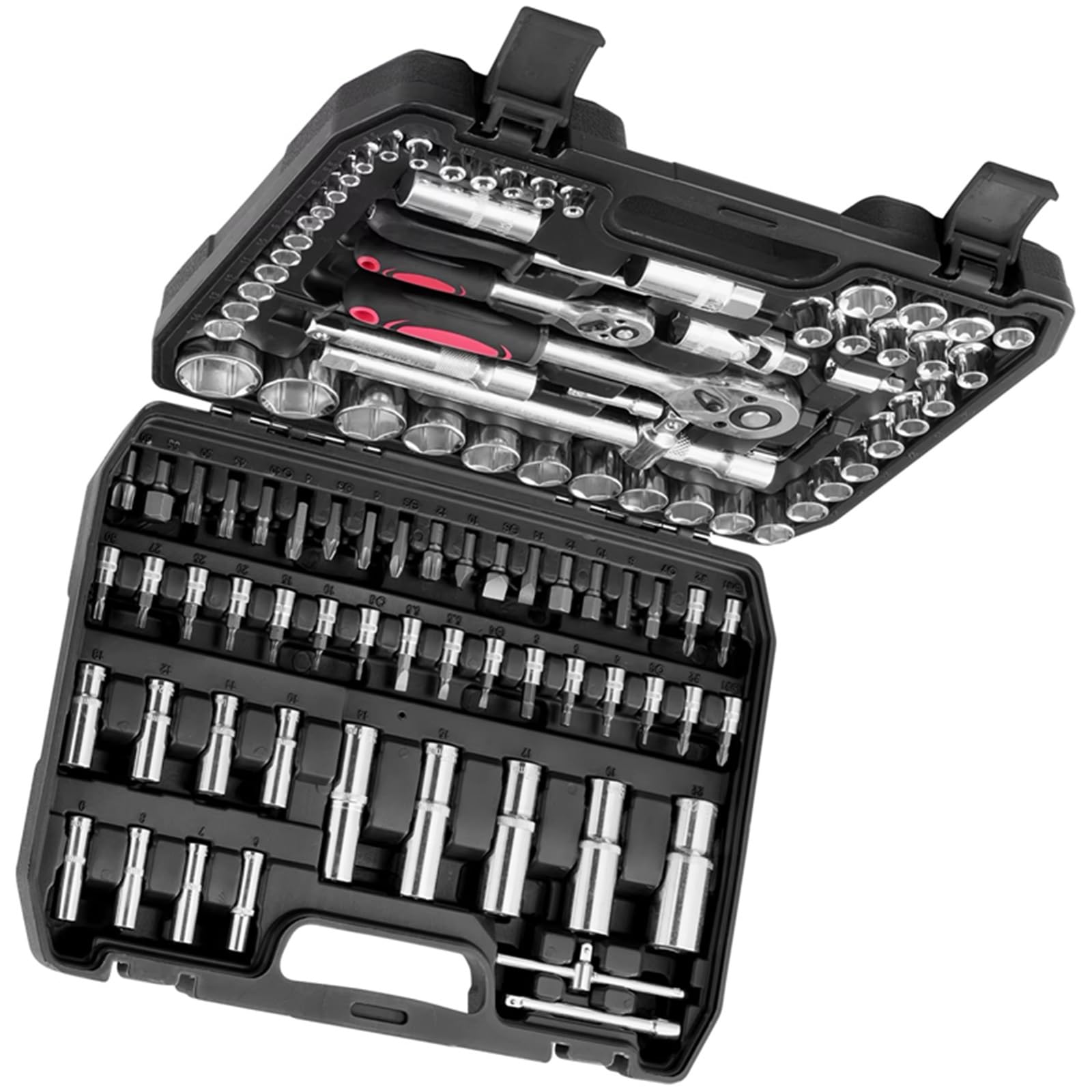 Set attrezzi da officina 108 Pz/set Riparazione Auto Chiave Dinamometrica Riparazione Auto Presa Auto Chiave A Brugola Chiave A Cricchetto Presa Per La Riparazione Auto