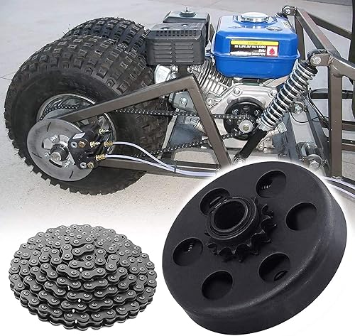 Vista 6 de Go Kart Embrague 5/8 Diámetro 35 Cadena 11 Diente Piñón para Go Kart Mini Bike