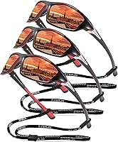 Vista 21 de Gafas de sol polarizadas para hombre, ciclismo, conducir, pesca, 100% protección UV