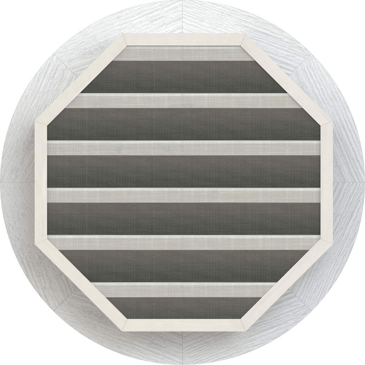 Ekena Millwork GVWRO16X1601RFPWR Round Gable Vent Gable Vent, 16"W x 16" (21"W x 21"H Frame Size), Western Red Cedar, Primed
