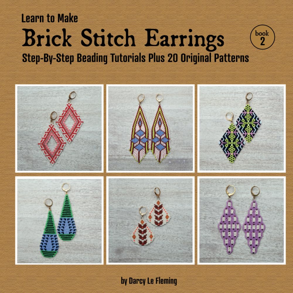 Livre de brick stitch boucles d'oreilles une idée cadeau pour passionnés DIY
