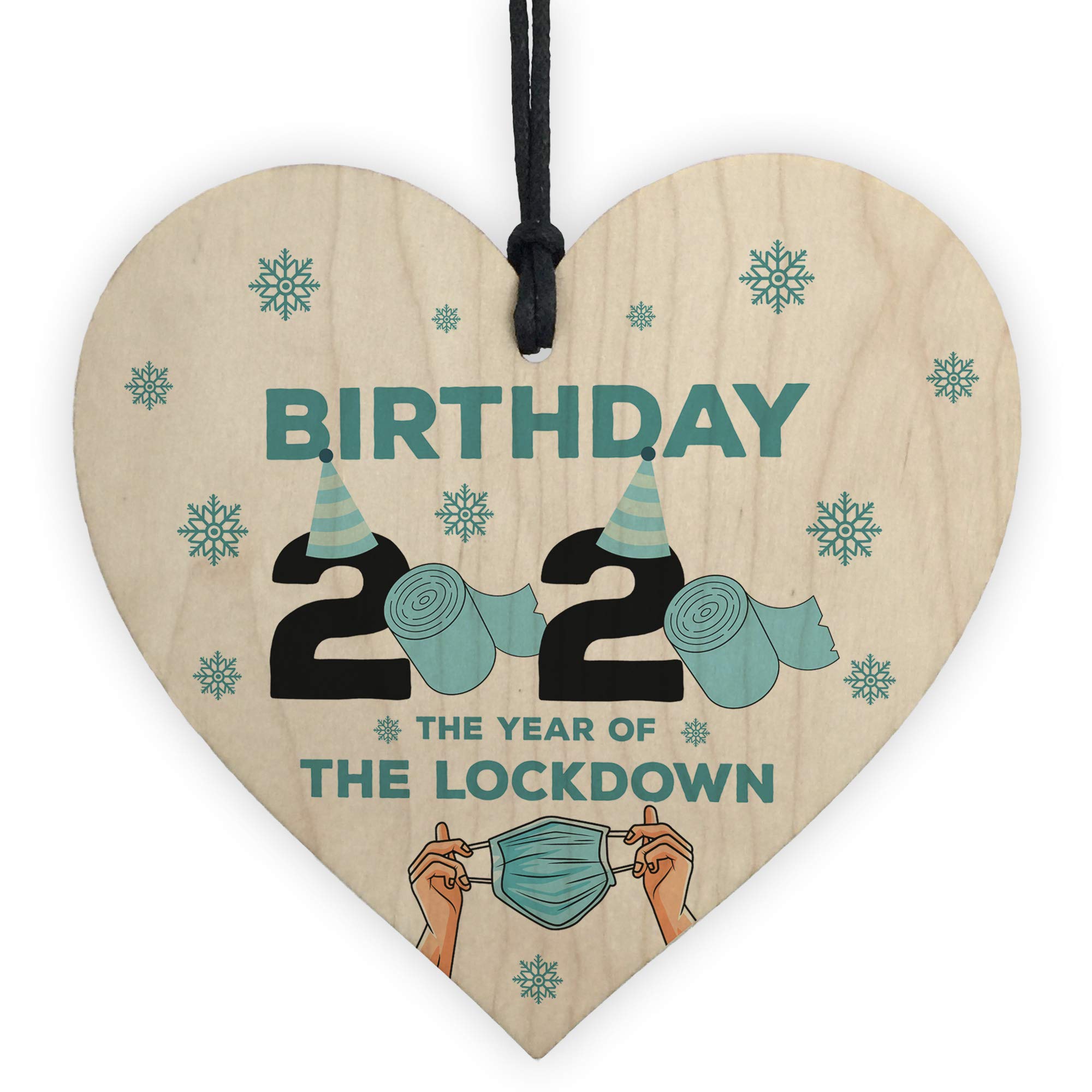 18th 21st 30th 40th 50th Birthday Gift Lockdown Gift For Him Her Wood Heart