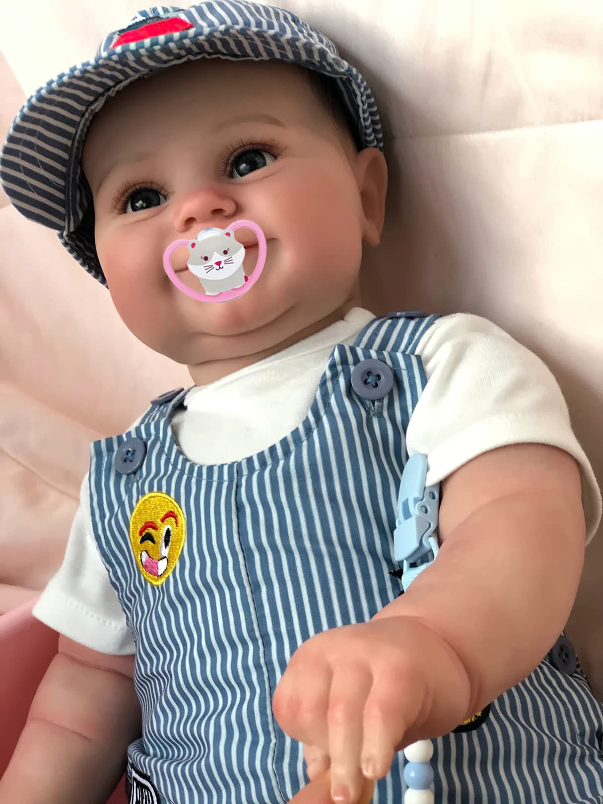MineeQu 60CM Enorme Tamaño De Bebé Vinilo De Silicona Muñecas Bebé Reborn Set De Regalo Con Toque Suave Cuerpo Ponderado Recién Nacidos Niña Princesa Dolls Parece Real, Forever Yours Sweetheart