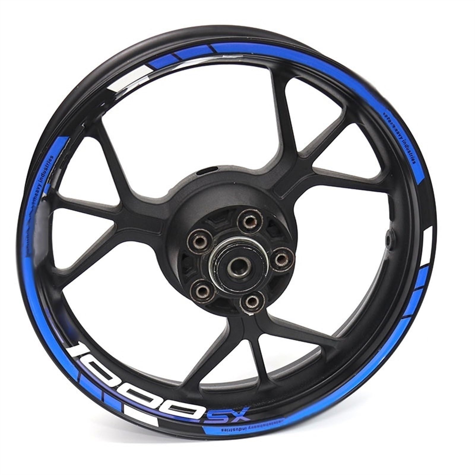 Motorcycle for Kawasaki for Z1000SX Reflective Wheel Rim Stripe Decal Sticker Front Rear Full Set(Color18)
