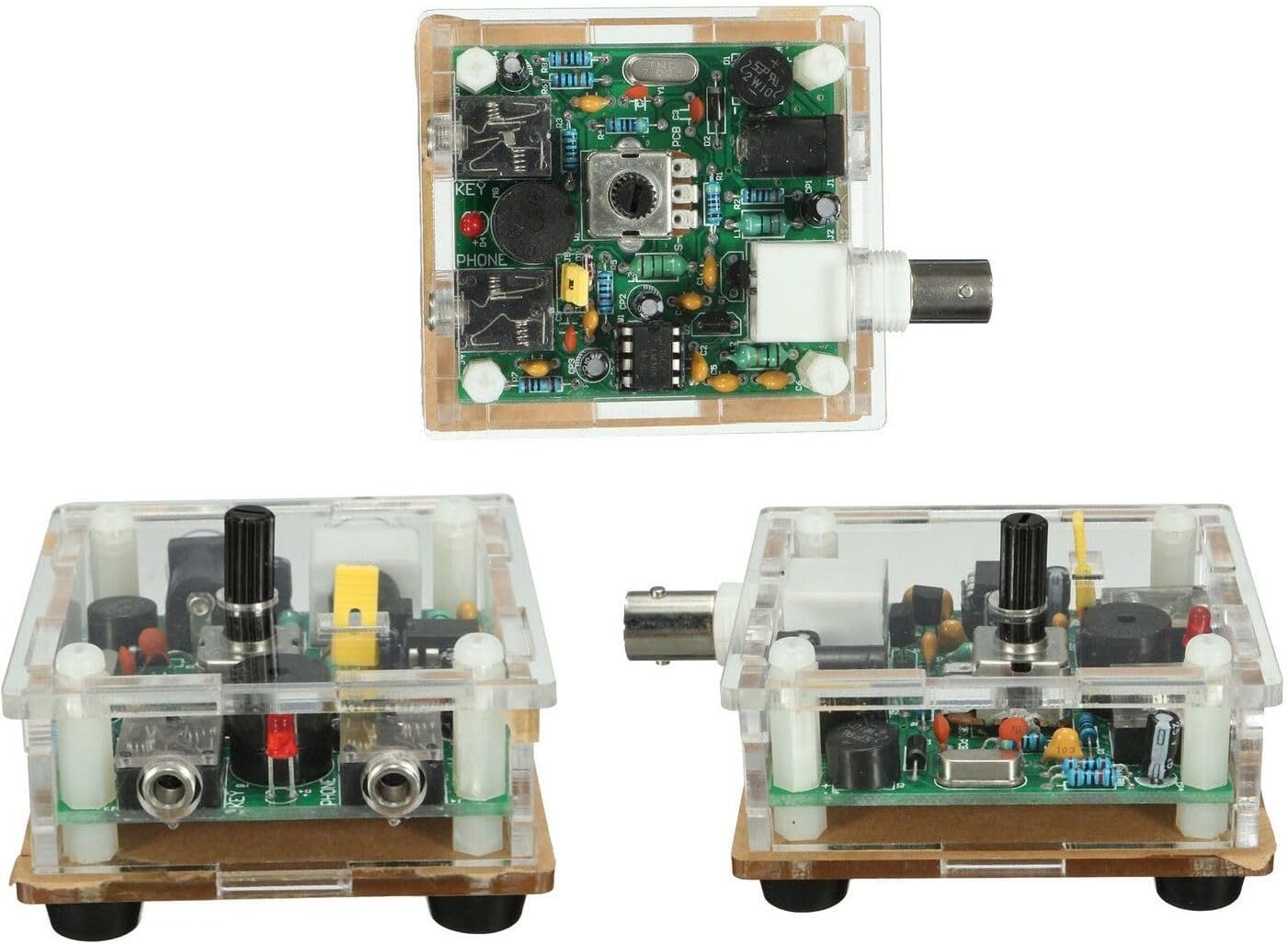 Xuanthang Spare Part for DIY Kits S-Pixie CW QRP Shortwave Transceiver 7.023Mhz with Case 9-13.8V