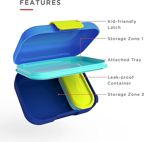 Miniatura 4 de Zoku Blue Neat Bento Jr. and Shark - Juego de utensilios de bolsillo para niños