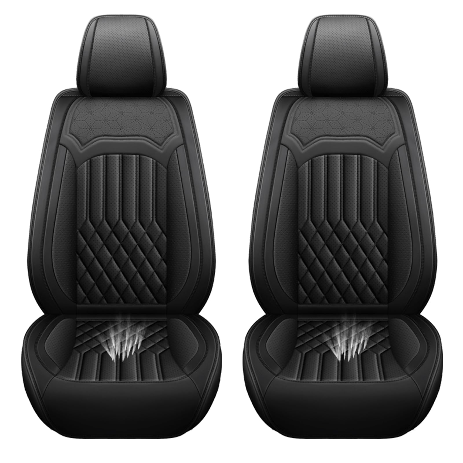 NCNXNN Car Seat Covers for Nissan Kicks 2018-2026,Leather Waterproof Anti-Slip Four Seasons Universal Seat Cover,Protector Comfort Car Seat Cover with