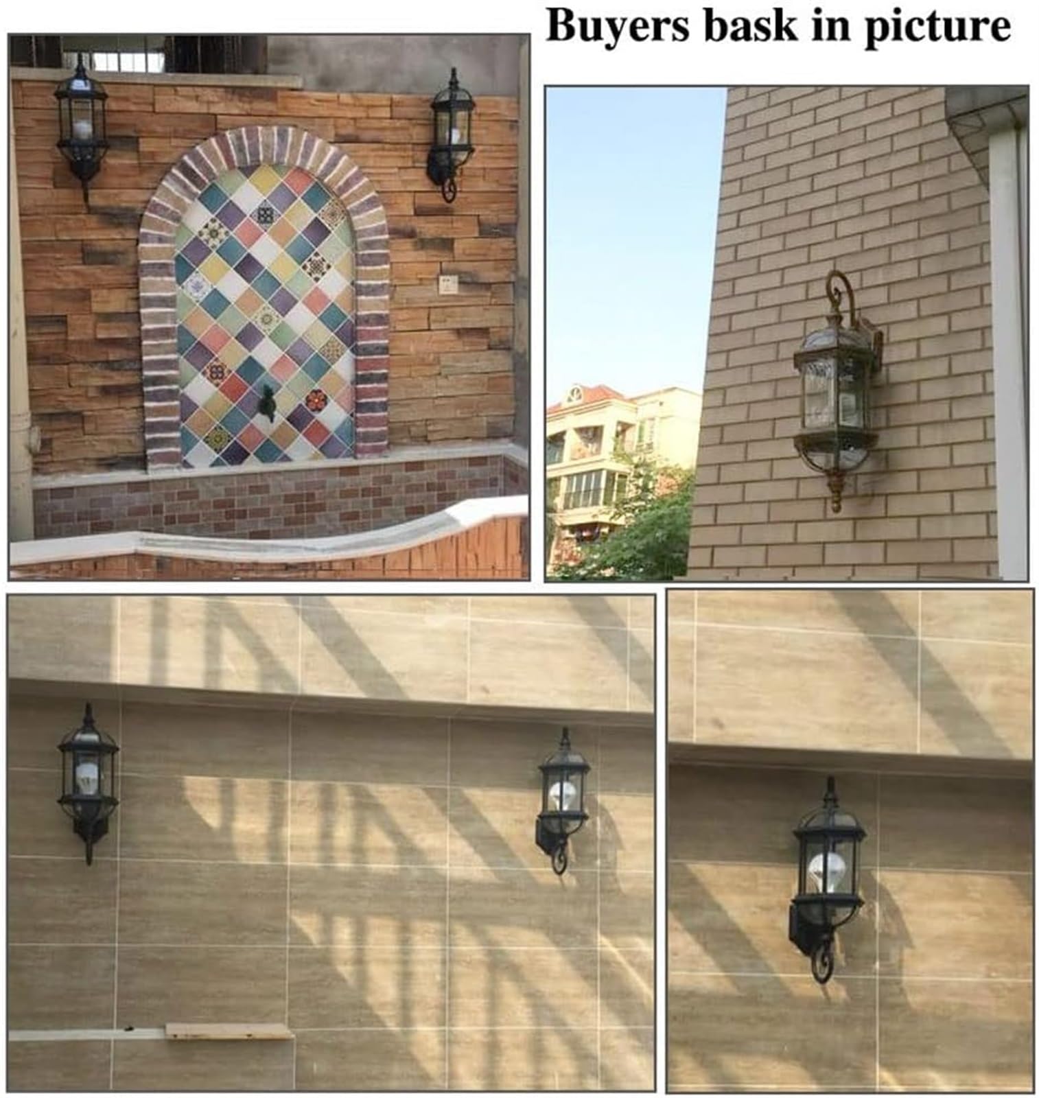 Applique Murale d'extérieur étanche en Aluminium moulé sous Pression, éclairage de Jardin européen E27 pour terrasse, Couloir, allée, éclairage de sécurité IP44