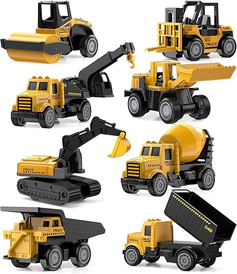 Roadcraft Receives Free Demo and New DLC 8 71hrJU49PSL. AC SX466 Geyiie 8 Pack Alloy Diecast Construction Vehicle Toy Set, Pull Back Trucks with Excavator Dump Truck Bulldozer Forklift, Durable Gift Toys for Toddlers Kids Boys & Girls