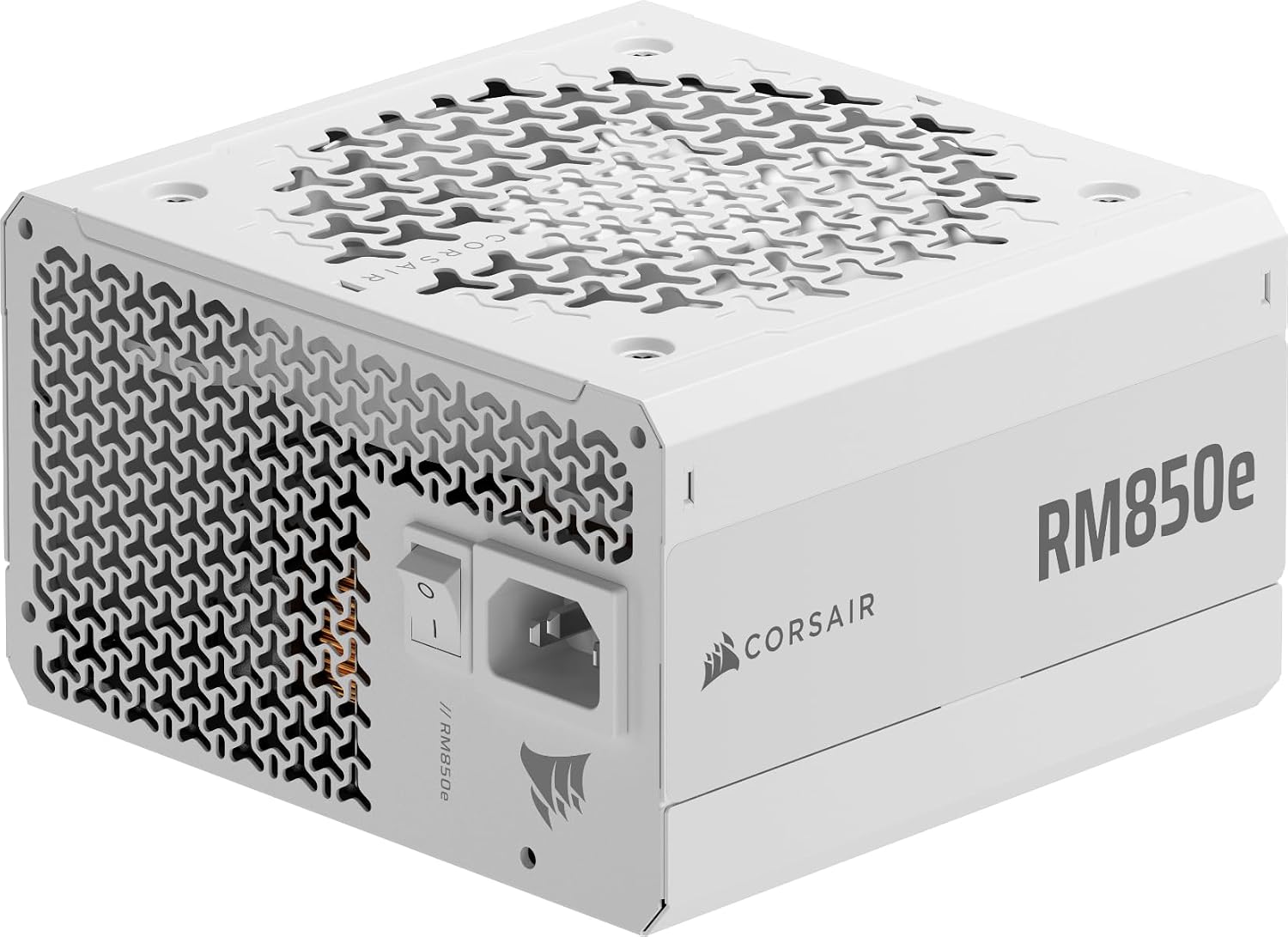 RM850e ATX 3.1 PCIe 5.1 Ready Fully Modular 850W Power Supply – 12V-2x6 Cable Included, Cybenetics Gold Efficiency, 105°C-Rated Capacitors, Modern Standby Mode – White