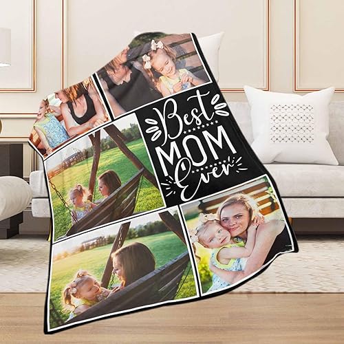 Vista 76 de D-Story Manta personalizada con texto fotográfico, manta personalizada con imagen para familia, madre, padre, adultos, amigos, amantes, perros
