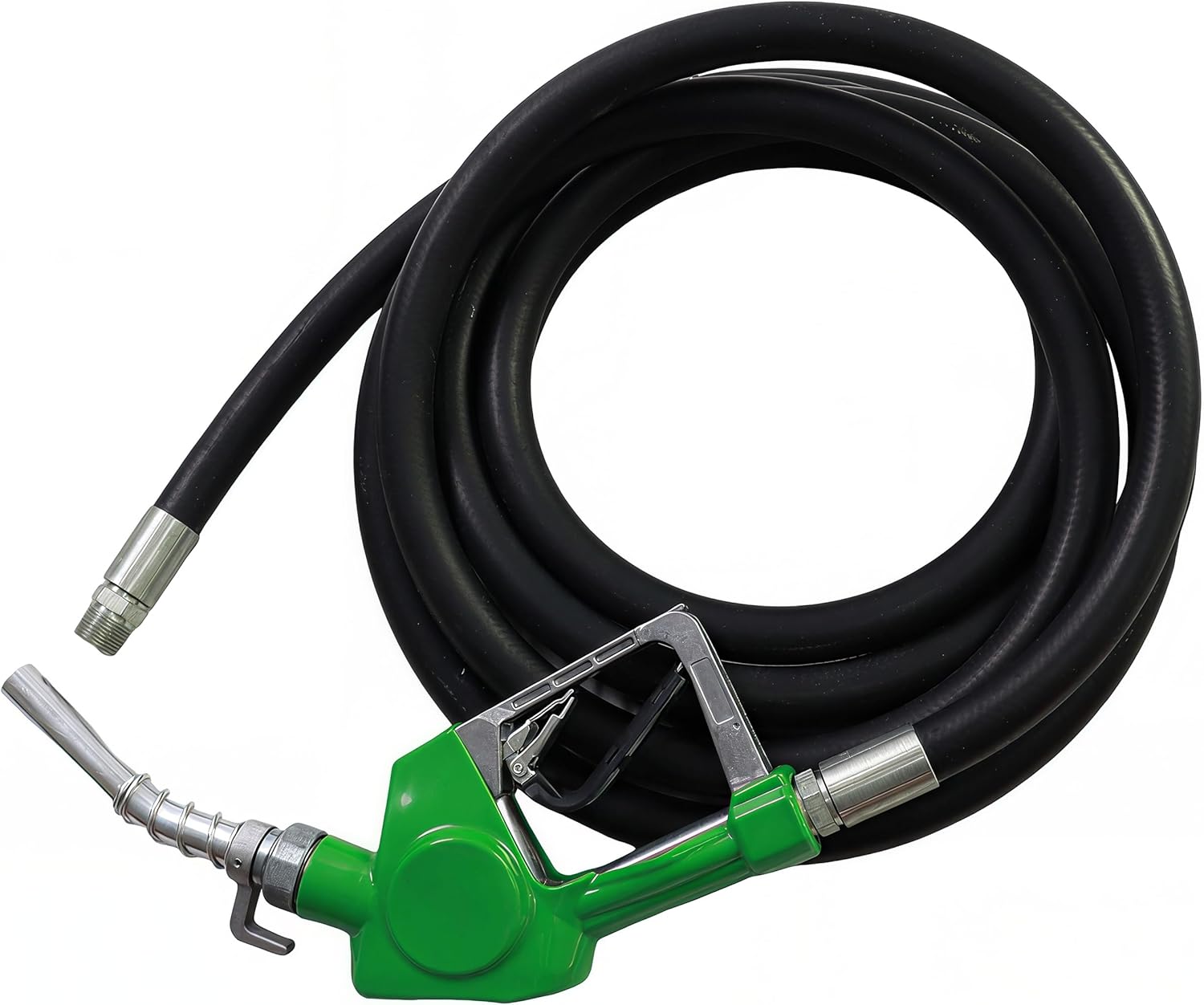 Sachiel 3/4'' x 10' Fuel Transfer Hose Fuel Line Hose NBR Rubber Fuel Transfer Hose W/Heavy Duty Auto Fuel Nozzle, 3/4" Inlet 13/16" Outlet for Dispensing Diesel Gasoline Kerosene Fuel Pump Tank Tube