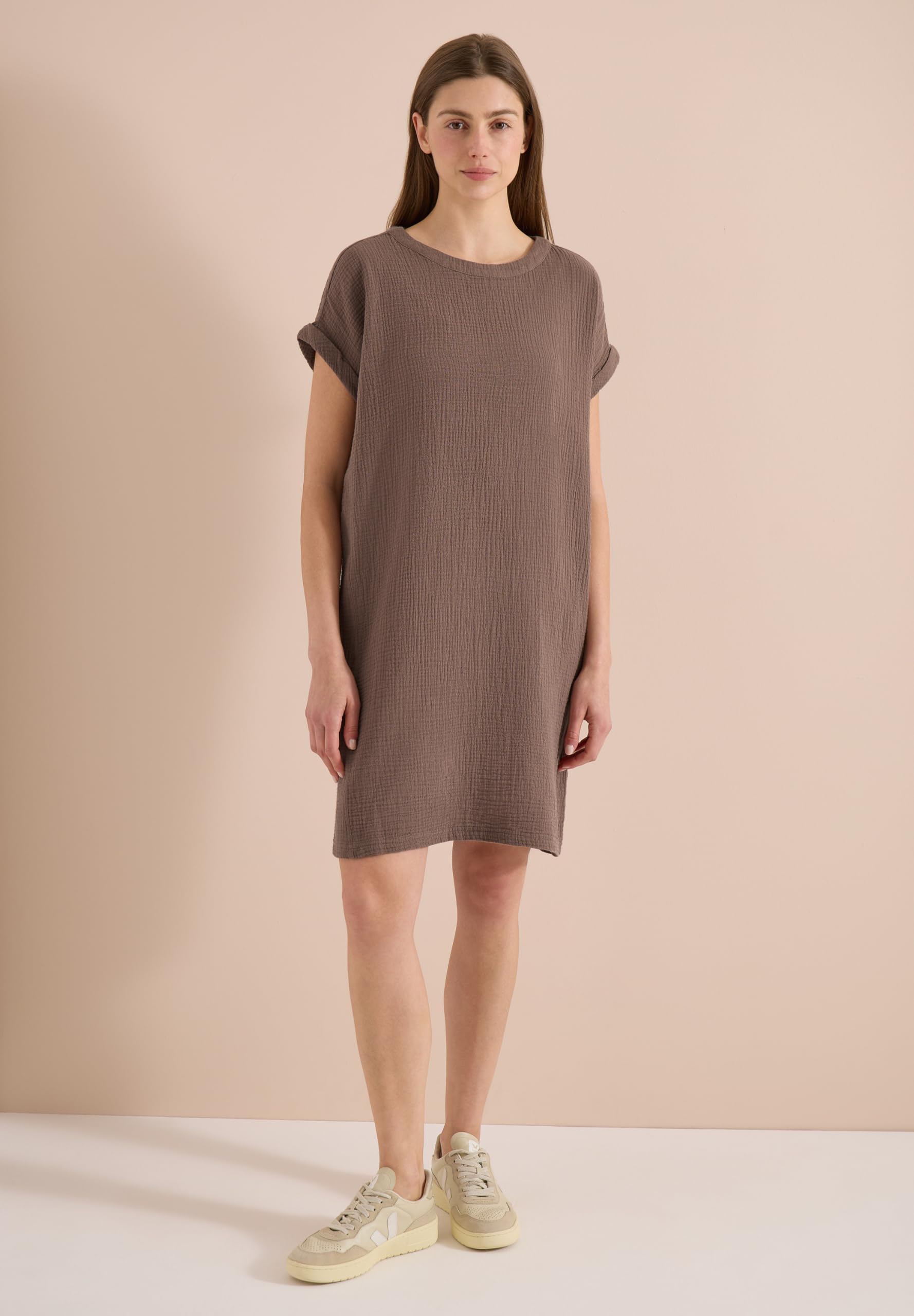 Cecil Musselin Kleid mit Kurzarm