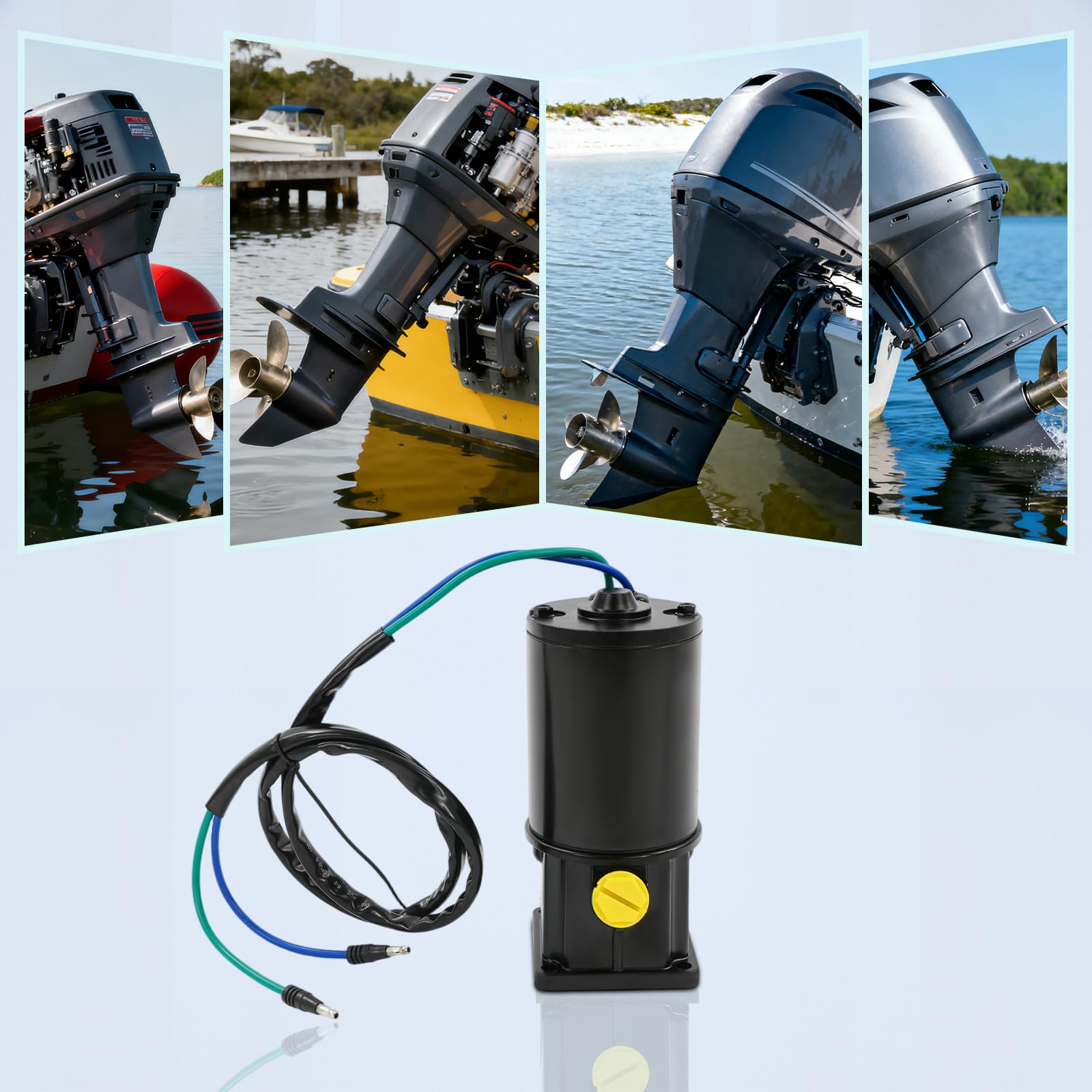 Motore di inclinazione e trim, motore di trim da 240W di ricambio per motori fuoribordo Mer-Cury a 2 tempi 40-125/4 tempi 30-120 CV adatti