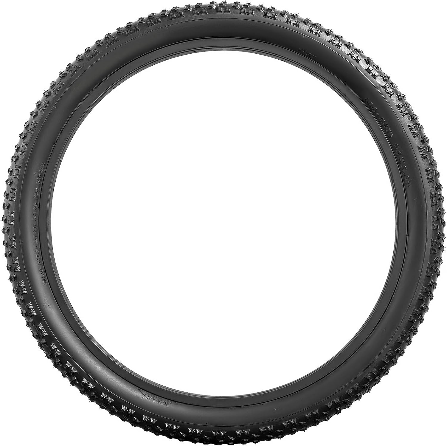 YUNSCM 2-PCS 24" Mountain Bike Tires 24x2.60/66-507 Compatible with 24x2.50 24 x 2.60 24x2.5 24x2.6 Bike Bicycle Tires (Y-916)