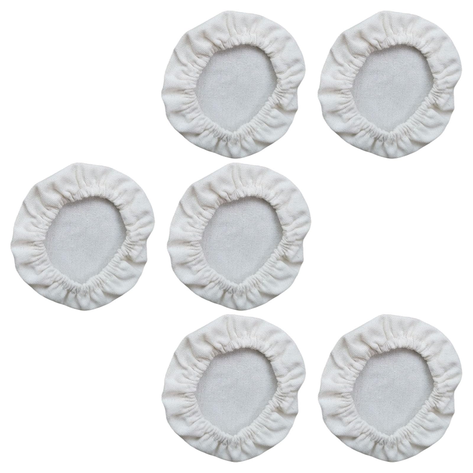 LiRRvb Of 6 Sourdough Jar and Dough Basket Covers Dustproof Elastic Starter Jars Cloth Lid for Fermentation Kitchen Tool Elastic Starter Cloth
