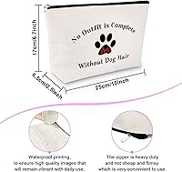 Vista 2 de Sfodiary Bolsa de maquillaje para amantes de los perros, regalo con temática de perro, regalo para mamá, regalo para dueños de perros, regalo