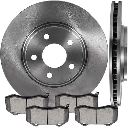 Miniatura 65 de Kits de frenos y rotores, rotores de freno SCITOO y 8 pastillas de cerámica para 08-12 para Chrysler Town & Country, 08-12 para Dodge Grand Caravan