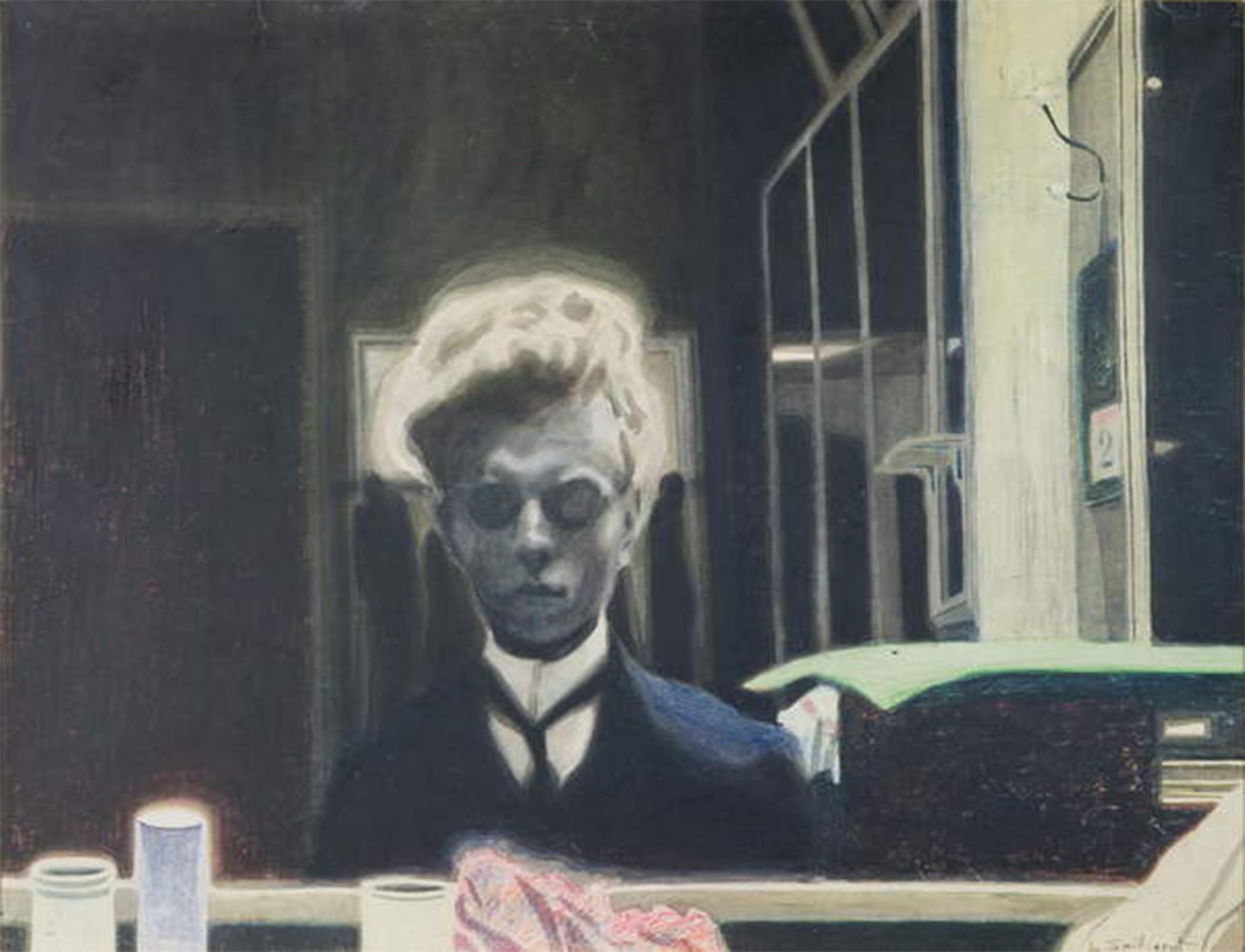Autoportrait de Léon Spilliaert Graffiti Chic en Toile - 5