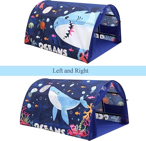 Miniatura 4 de Tienda de campaña para niños Lucky castle Bed Tent plegable casa de juegos para niños, tiendas de campaña para niñas y niños, toldo para dormir,