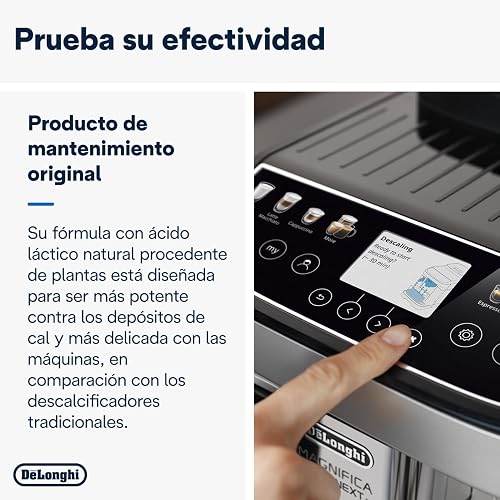 De'Longhi Original EcoDecalk Descalcificador para Cafeteras y Máquinas de Café Totalmente Automáticas, Descalcificador Universal para 10 Procesos de Descalcificación, DLSC502, 2 x 500 ml - 4