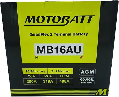 Miniatura 5 de DB Electrical MB16AU - Batería compatible con/reemplazo para motobatt batería 20.5 Ah, Ducati, Yamaha motocicleta grande