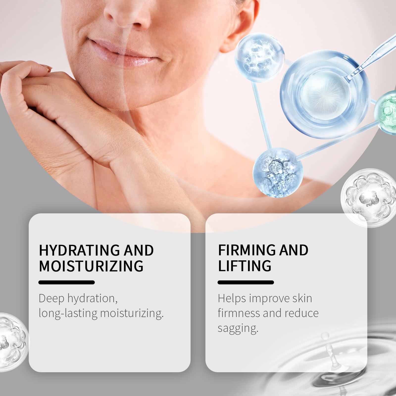 Micro Infusion System per Viso, Sistema di Micro Infusione per Labbra, Sistema Viso Glamour con Siero, per Tutti i Tipi di Pelle, con 3 Bottiglie di Serum e 1 Rullo